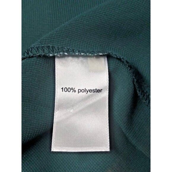 Maurices Tunic Top Womens 3X dark Green Long sleeve sheer dotted V neck pullover - Picture 10 of 13